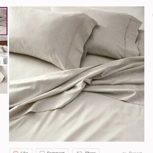 NWT Hearth & Hand Magnolia Melange Sheet Set Gray (Queen)